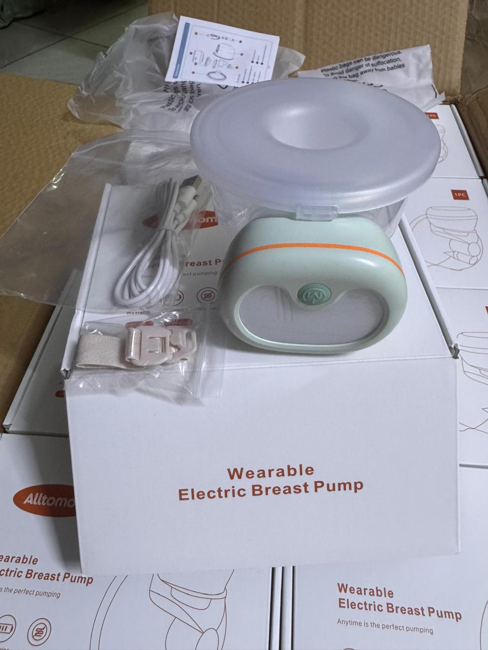 Wearable Electric Breast Pump - two units displayed