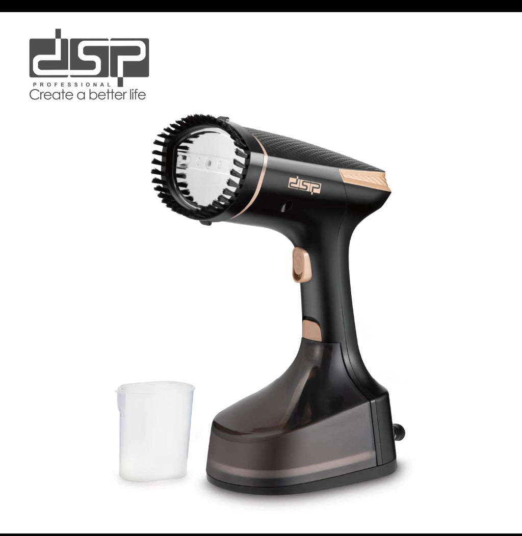 DSP KD1178 Garment Steamer specs and packaging