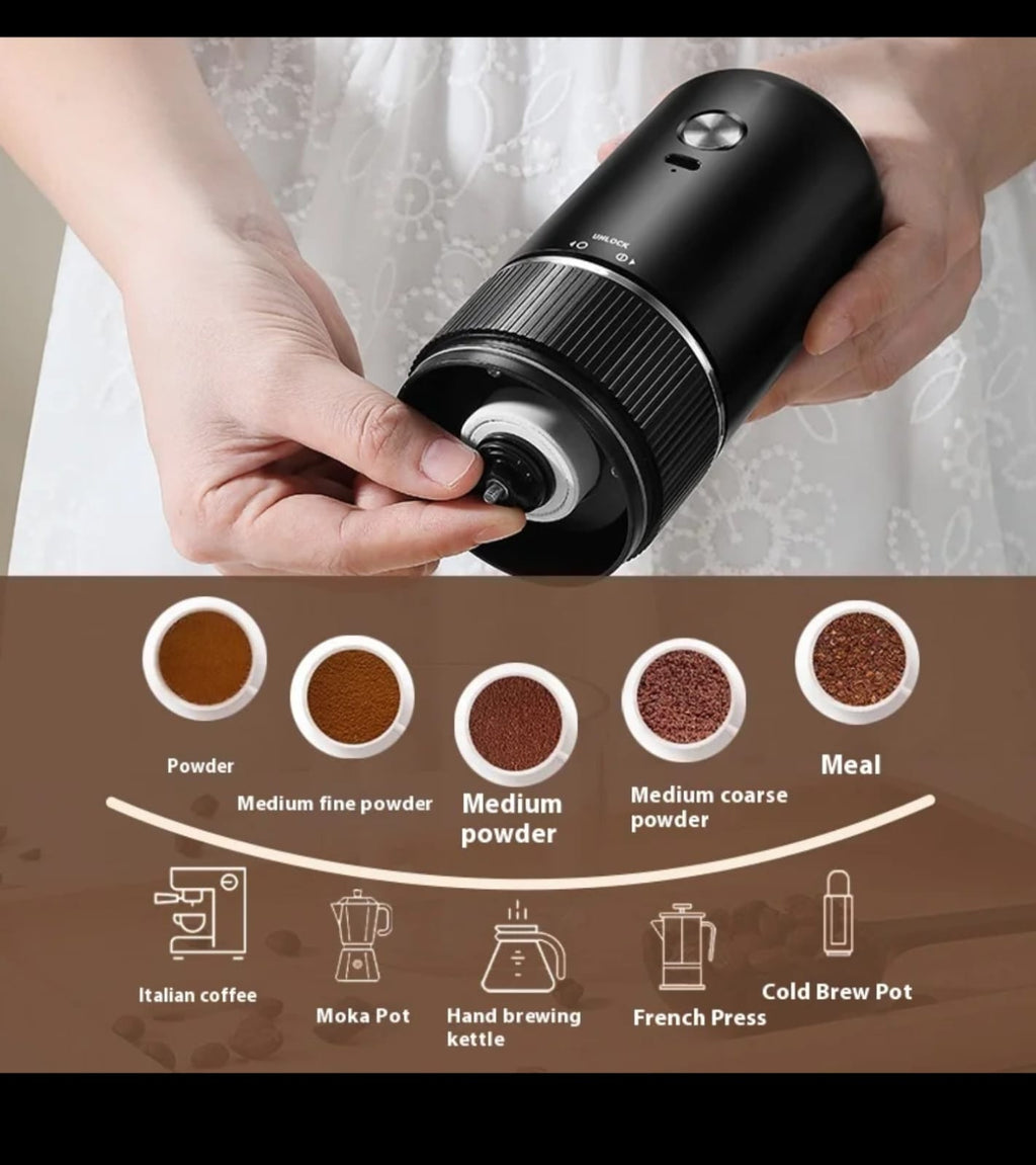 DSP Cordless Coffee Spice Grinder white lifestyle shot