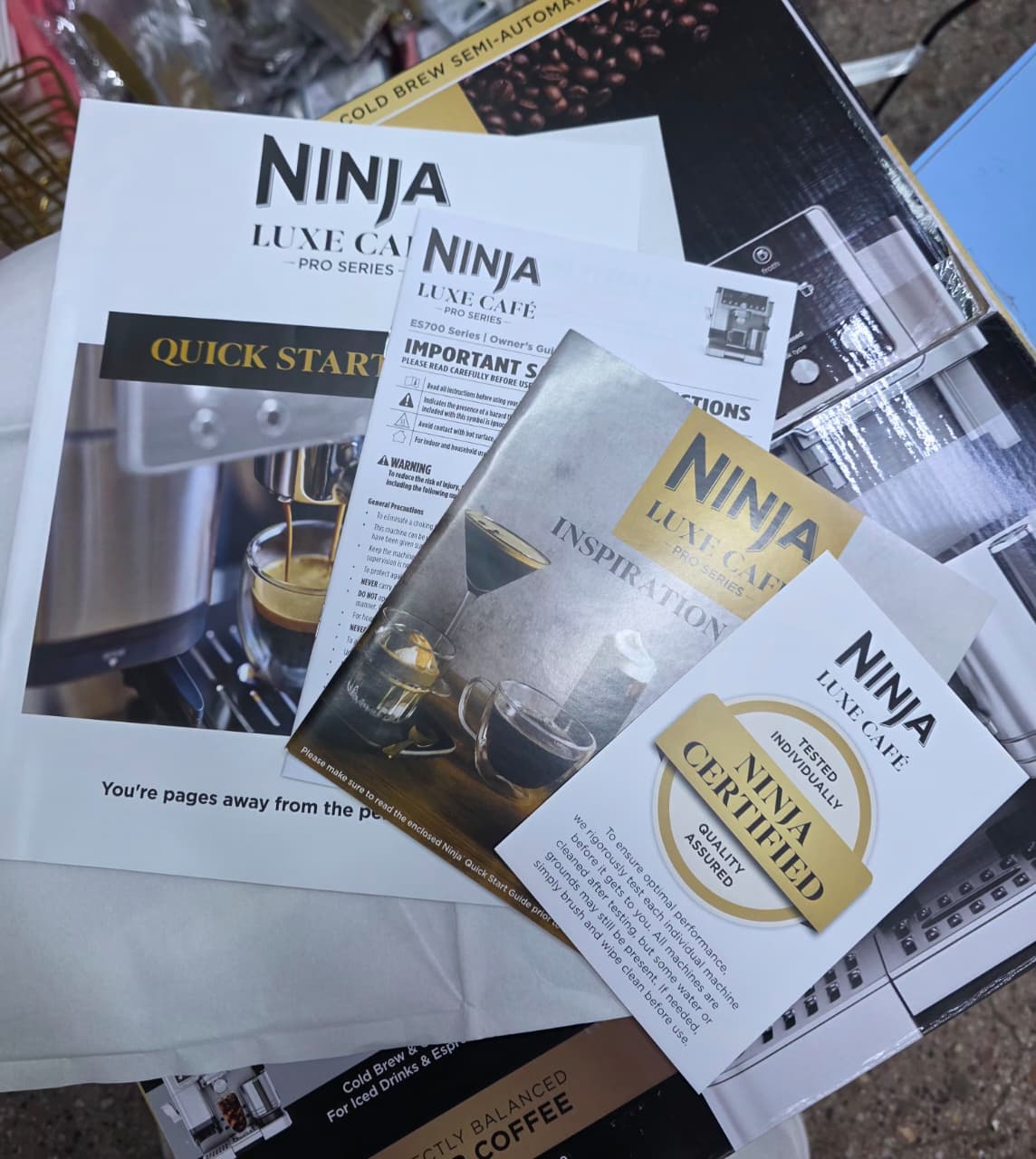 Ninja 701 Luxe Café Pro Series – 3-in-1 Espresso, Filter Coffee & Cold Brew Machine
