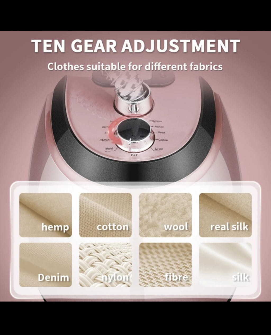 DSP Garment Steamer compact and full height configurations