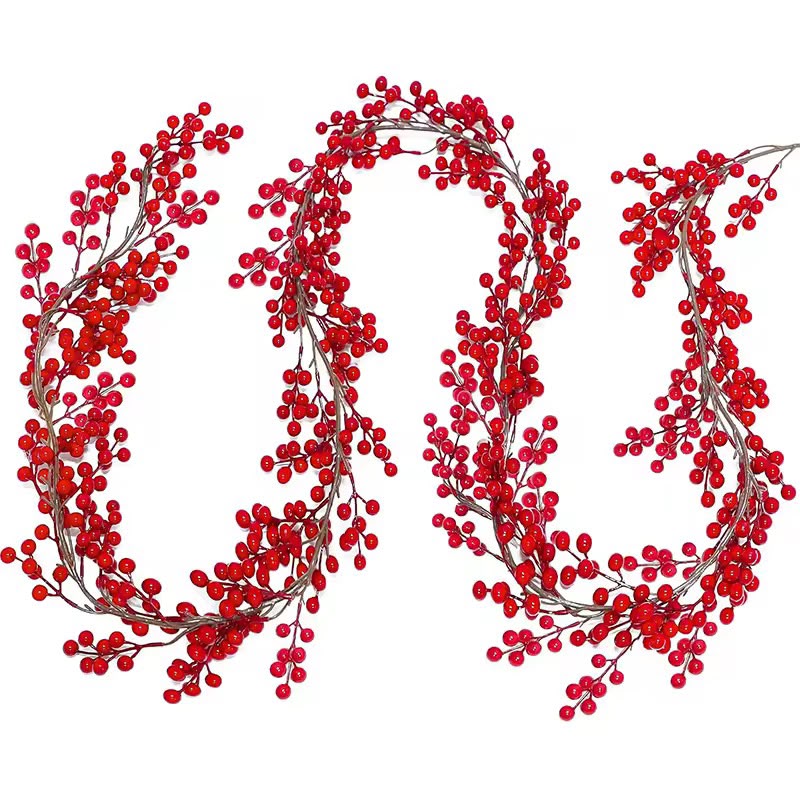 Artificial Cranberry Vine Garland – 1.8m