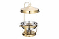6L Gold Round Chafing Dish with Hanging Stand CS-WHM-010G
